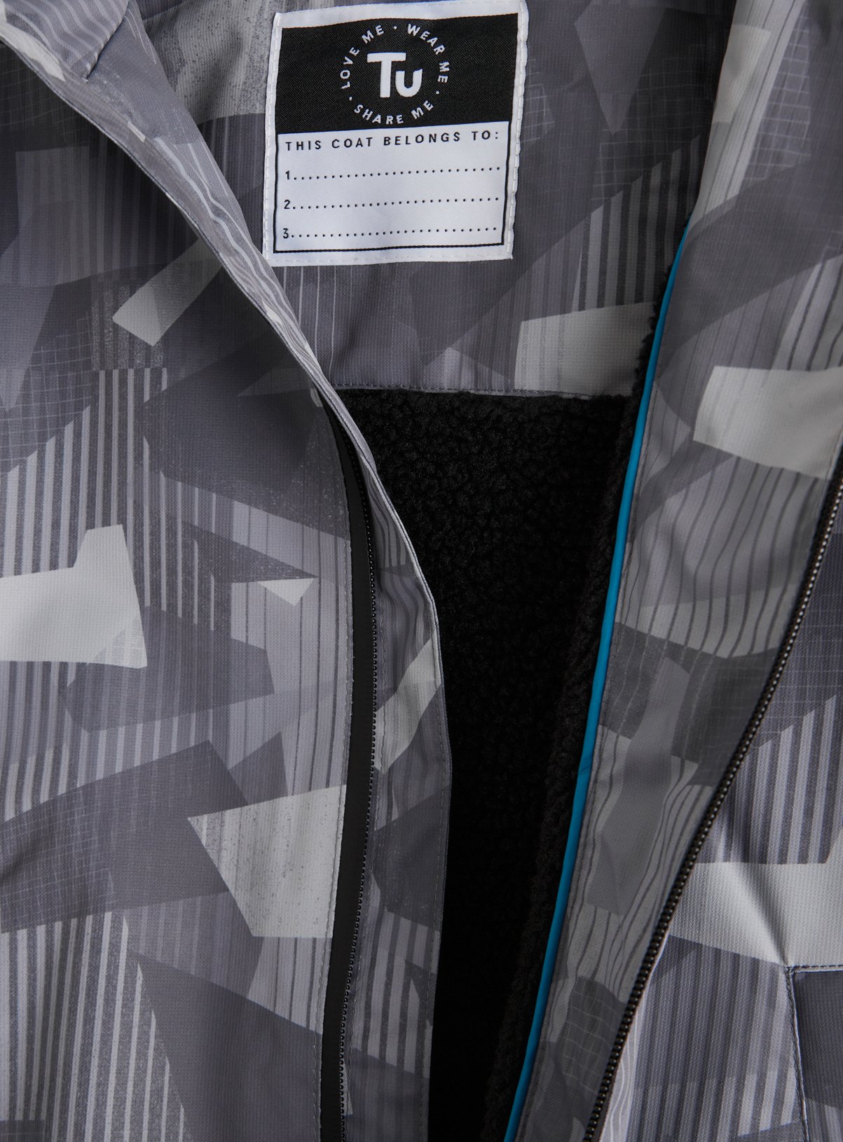 Grey Camo Printed Changing Robe 7-10 years - Image 3 thumbnail